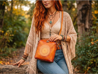 Soraya Handmade Leather Crossbody Bag - Image 6