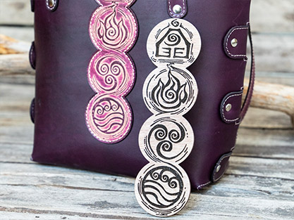 Four Elements Wooden Stamp