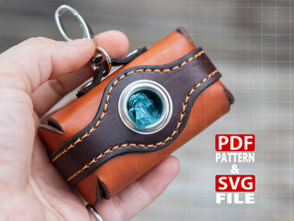 Leather Dog Poop bag case