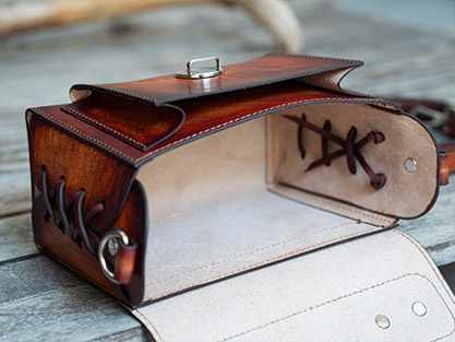 Hand or Machine Stitch Mini Leather Satchel | 2 Versions | PDF Leather Pattern (Digital Download) - Image 5