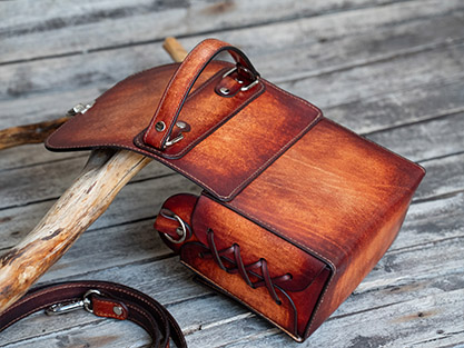 Hand or Machine Stitch Mini Leather Satchel | 2 Versions | PDF Leather Pattern (Digital Download) - Image 9