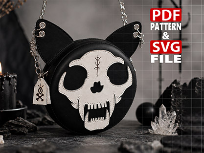 SVG File Mini Monster Crossbody Bag
