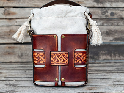 Aurelia Leather Bucket Bag | PDF Leather Pattern (Digital Download) - Image 4